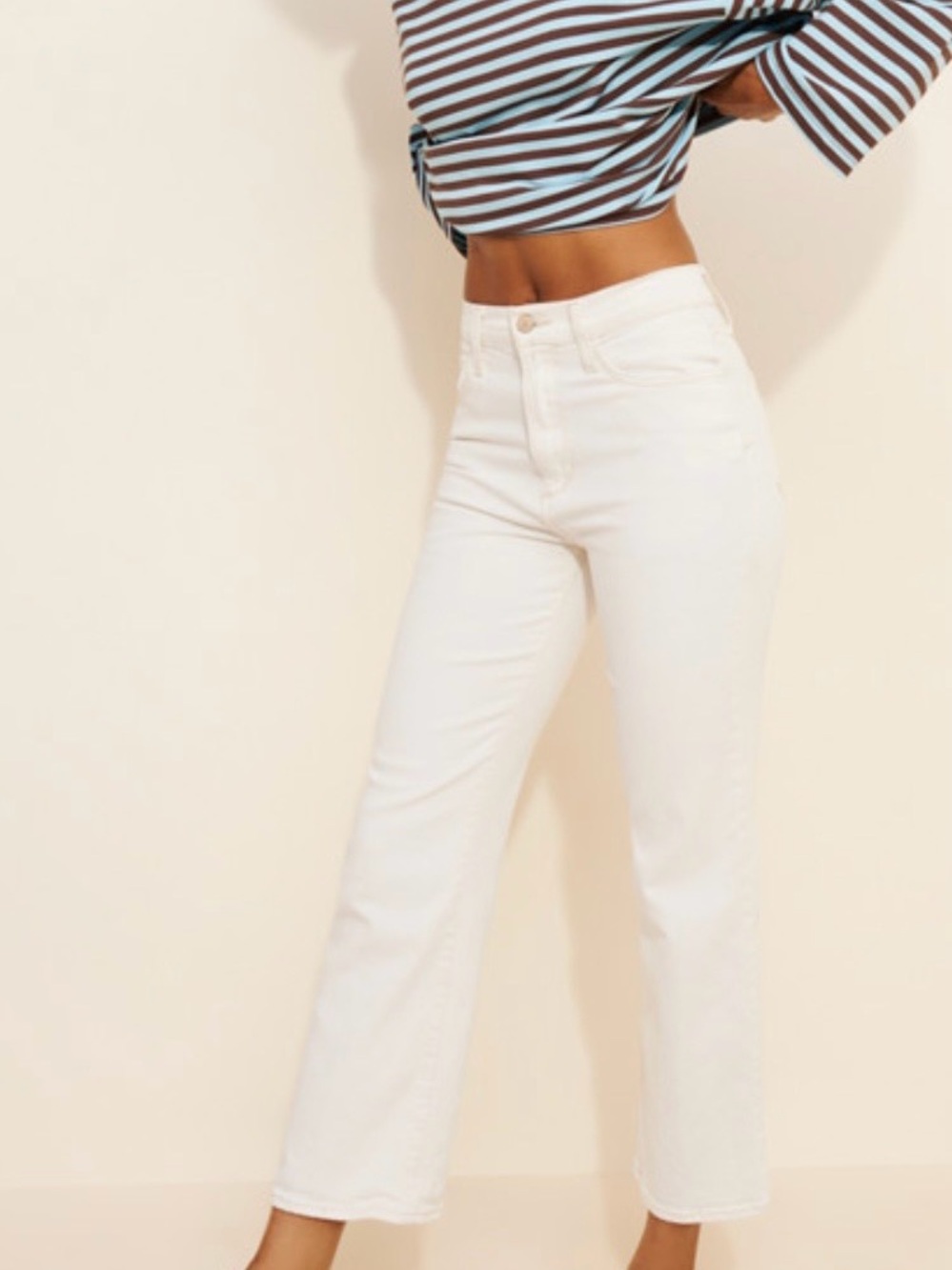 Joe's Jeans Blake High-Rise Wide Leg Crop Jeans